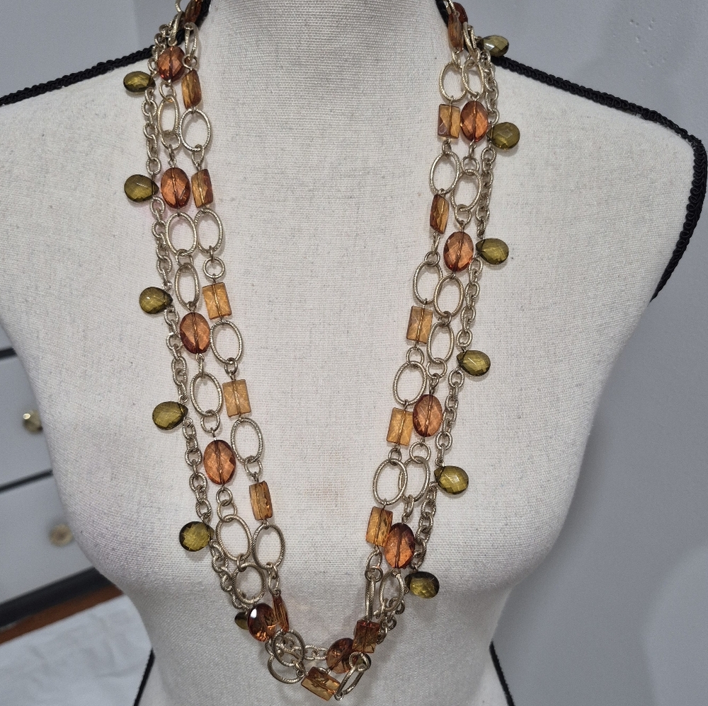 NWT Vintage Talbots Multi Strand Necklace